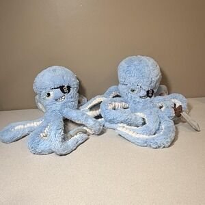 2 Earth Nymph Giant Blue Jack The Octopus Plush Pirate Eye Patch Sword 231856